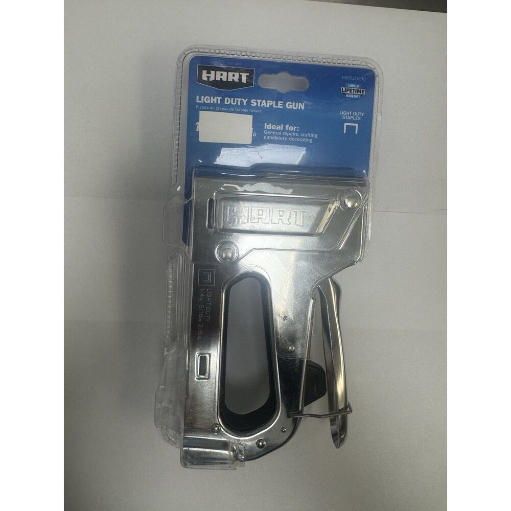 HART Light Duty Staple Gun All Metal Construction Manual Hand Tool New
